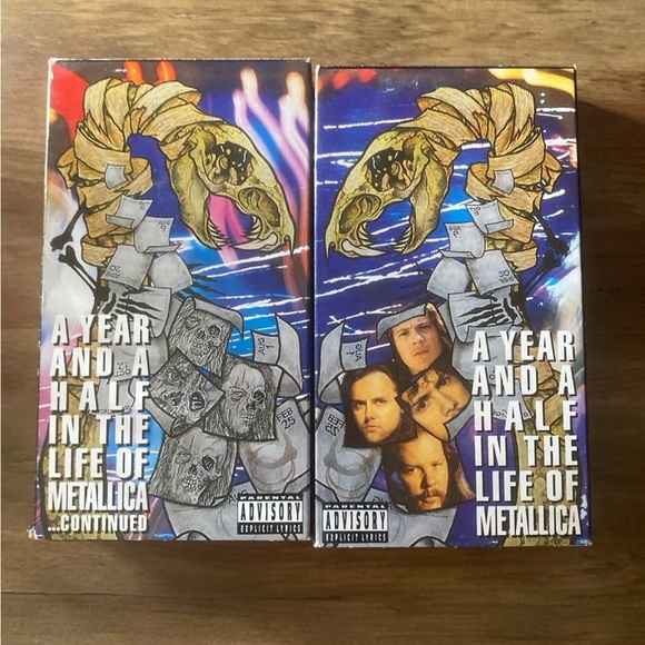 Metallica A Year And A Half In The Life Of….Part 1 and Part 2 VHS Video Tapes - Picture 2 of 7